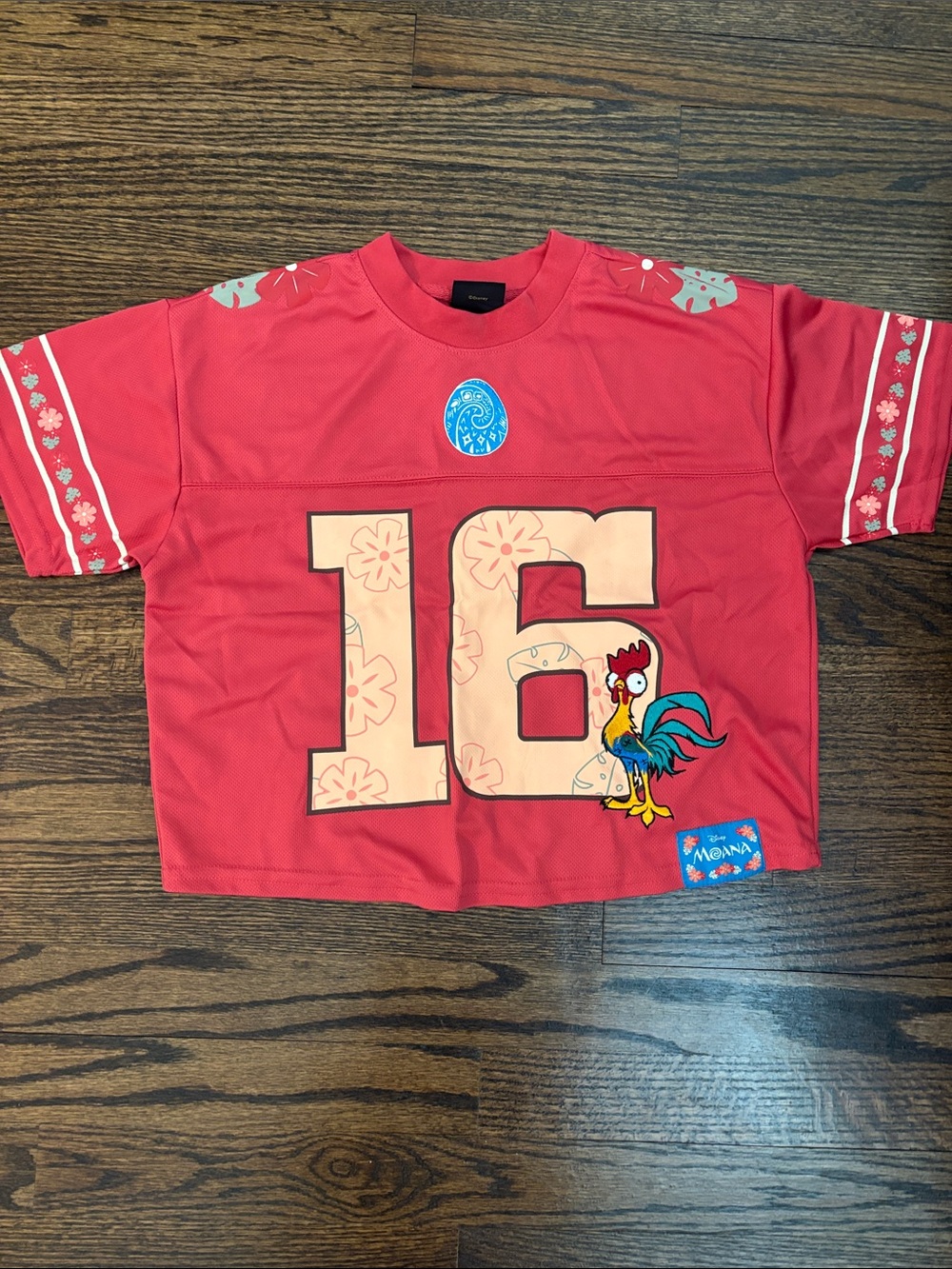 Disney Red Kids' Tee with '16' & Hei Hei Graphic